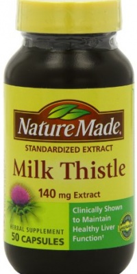 Nature Made Milk Thistle Standard Extract, 140mg, 50-Count