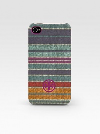 A woven, stripe print design that snaps over your iPhone® for a stylish cover.Plastic2½W X 4¾H X ½DImportedPlease note: iPhone® not included.