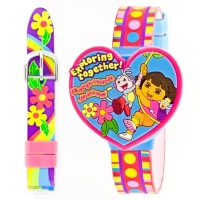 Dora the Explorer Kids' DTE1062T Interchangeable in Pencil Tin Digital Watch