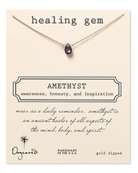 Rejuvenate your spirit and your jewel box with Dogeared's amethyst necklace, evoking inner strength and honesty. Wear the violet gem for a daily dose of harmony at your neckline.