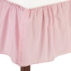 American Baby Company 100% Cotton Percale Ruffle Crib Skirt, Pink