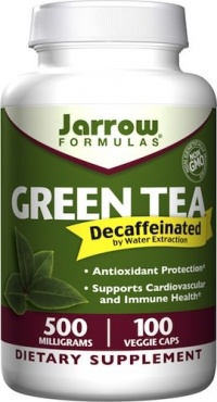 Jarrow Formulas Green Tea Decaffeinated, 500 mg, 100 Veggie Caps