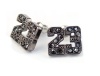 Black Ice CZ Michael Jordan Inspired 23 Stud Earrings