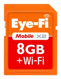 Eye-Fi 8 GB Mobile X2 SDHC Class 6 Wireless Memory Card (EYE-FI-8MD-FF)