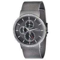 Skagen Women's 357XLMM Stainless Steel Grey Dial Watch