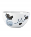 The name Dansk evokes quality and sophisticated Scandinavian design, and Silhuet dinnerware collection is no exception. With the quiet beauty of the watercolor-like leaves and vines, Silhuet small all-purpose bowl is a true delight.