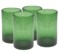 Artland Iris Highball, 17-Ounce, Green, Set of 4