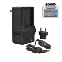 Replacement Rapid Battery Charger (Incl. Car and European Plug Adapters) For The Canon XF105, XF100 Camcorder