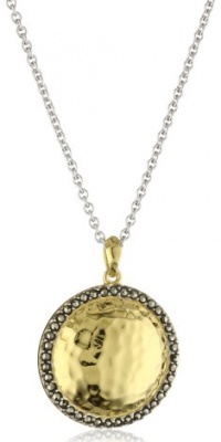 Judith Jack Gold Reef Gold-Plated Sterling Sillver Marcasite Pave Disc Pendant Necklace