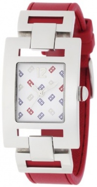 Tommy Hilfiger Women's 1781069 Fashion TH Logo Red Silicon Watch