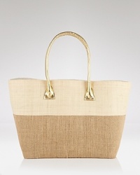 Elevate your on-vacation portfolio. Roomy enough for the essentials, mar Y sol's woven sea-grass and raffia tote is beauty of a beach bag.