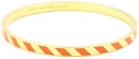 Kate Spade New York Get Carried Away Orange Idiom Bangle Bracelet