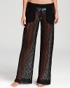 Trina Turk Boho pants are a sheer delight when covering up after a swim in the sea.