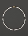 Cultured Akoya pearl necklace.