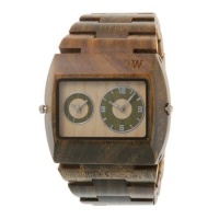 Wewood Men's Limited Edition Jupiter Army Dual Movement Wooden Watch