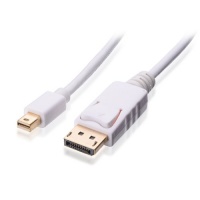 Cable Matters Gold Plated Premium Mini DisplayPort | Thunderbolt to DisplayPort Male to Male Cable in White 6 ft