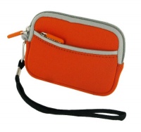 rooCASE Neoprene Sleeve (Orange) Carrying Case for Nikon Coolpix AW100 Digital Camera