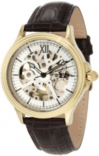 Stuhrling Original Men's 167.3335K2 Classic Delphi Priam Automatic Skeleton Gold Tone Watch