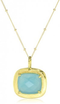 Coralia Leets Jewelry Design Riviera Collection 17 Necklace Square Pale Blue Chalcedony