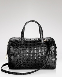 Work fashion's favorite exotic trend into your daytime uniform with this Furla satchel, crafted of croc embossed leather.