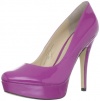 Enzo Angiolini Women's Smiles3 Platform Pump,Purple Synthetic,6 M US