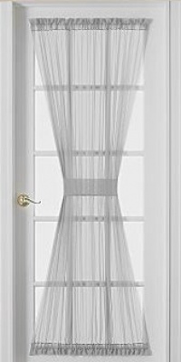 Sheer Voile Door Panel 40'' long - Color : White