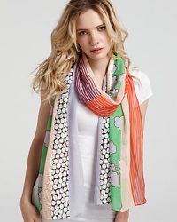 DIANE von FURSTENBERG Boomerang Multi Color Scarf