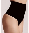 Cass Shapewear Invisibellas Contour Shaping Thong, L/XL, Black