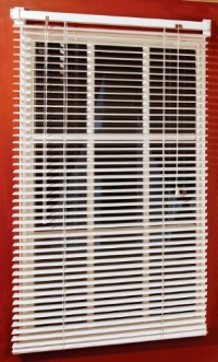 Magne 40-Inch Vinyl Mini Blind with 1-Inch Slats and 25-Inch Width, 40-Inch Drop