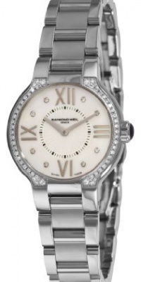 Raymond Weil Women's 5927-STS-00995 Noemia Mother-Of-Pearl Diamond Dial Watch