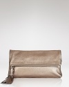 Effortless for evening, this Michael Kors clutch is an elegant companion to your cocktail look, crafted of rich leather.