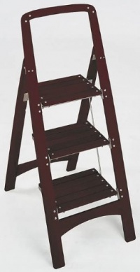 Cosco Rockford 11255MGY1 Wood Step Stool, 3-Step, Mahogany