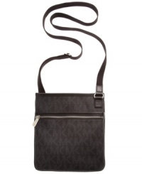 Add some signature style to your accessories arsenal with this logo print design from MICHAEL Michale Kors. Outfitted with the iconic MK monogram and convenient crossbody strap, it's the perfect finish to your everyday look.