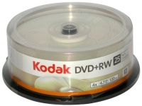 Kodak 50129 DVD plus RW 4.7 GB Re writable Discs 25 Pack