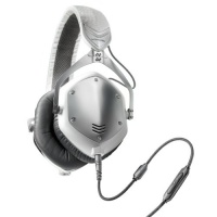 V-MODA Crossfade M-100 Over-Ear Noise-Isolating Metal Headphone (White Silver)