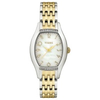 Timex Women's T2M590 Diamond Accented Two-Tone Stainless Steel Bracelet Watch