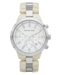 A chronograph Showstopper watch from Michael Kors with soothing, subtle tones.