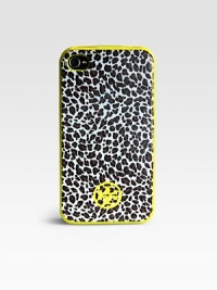 A chic animal printed style accented with neon trim wraps around your iPhone® for a stylish cover.Plastic2¼W X 4½H X ½DImportedPlease note: iPhone® not included.