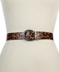 Opt for something fierce or femme fatal to finish your look with this reversible cheetah print or midnight black belt from Style&co. Pair it with slim skirts or flirty frocks for instant attitude.