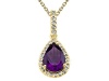 Genuine Amethyst Pendant by Effy Collection® in 14 kt Yellow Gold LIFETIME WARRANTY