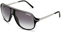 Carrera Safari Navigator Sunglasses,Black And White Frame/Grey Gradient Lens,one size