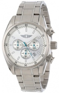 I By Invicta Men's 89083-001 Chronograph Silver Dial Stainless Steel Watch