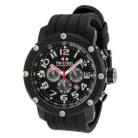 TW Steel Men's TW135 Grandeur Tech Black Rubber Strap Watch