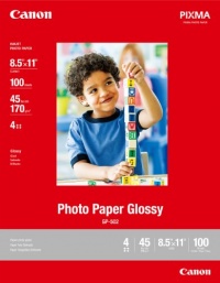 Canon Photo Paper Glossy, 8.5 x 11 Inches, 100 Sheets (0775B024)