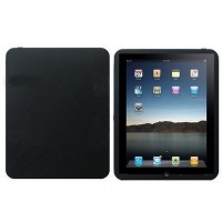 First Generation Apple iPad Black Silicone Case with Free Screen Protector