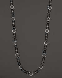 Detailed with diamonds and 18K white gold, Charriol's Modern Cable Mix necklace lends a bold look.