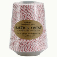 Regency Baker's Twine Cone red and white