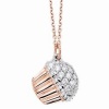 Meira T 14K Rose Gold & Diamonds Cupcake Charm Necklace