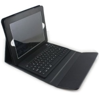 Black Built-in Bluetooth Keyboard Leather Housing Carry Case Cover For Apple iPad2 iPad 2 2nd