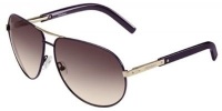 Yves Saint Laurent 6293 Plum Frame/Brown Gradient Lens Metal Sunglasses